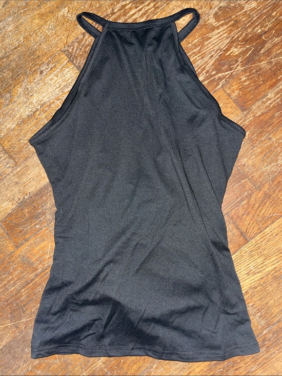 SHEIN Tops - Black Halter Tank Top - Sleek Minimal Style